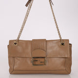Fendi Leather Chain Baguette - FashioNica