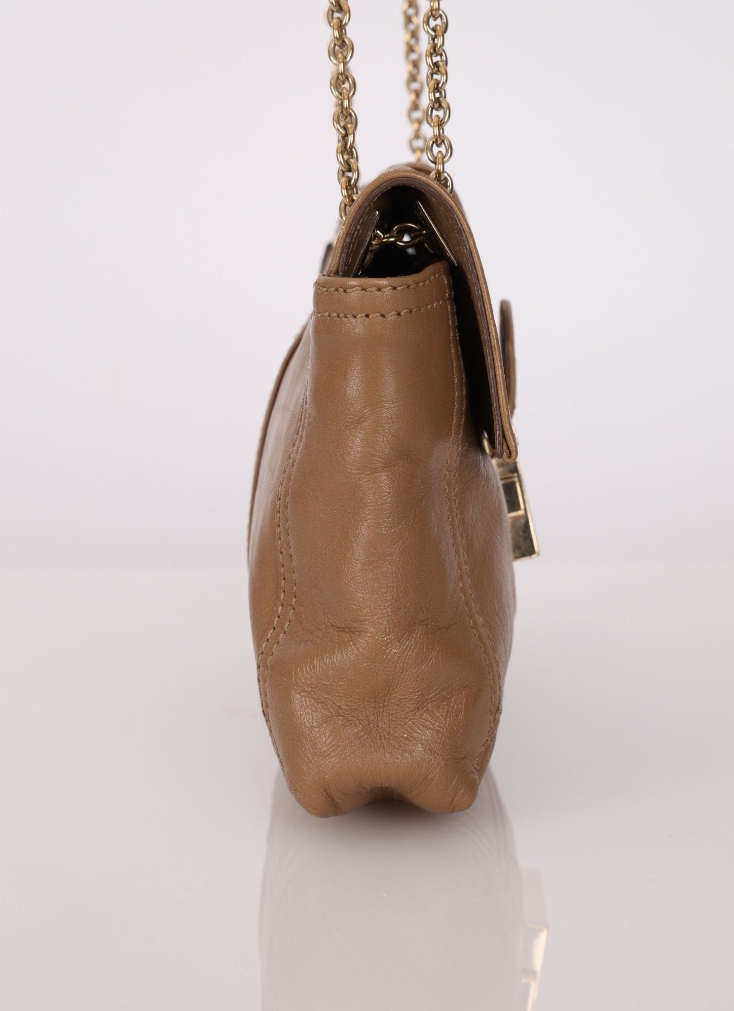 Fendi Leather Chain Baguette - FashioNica