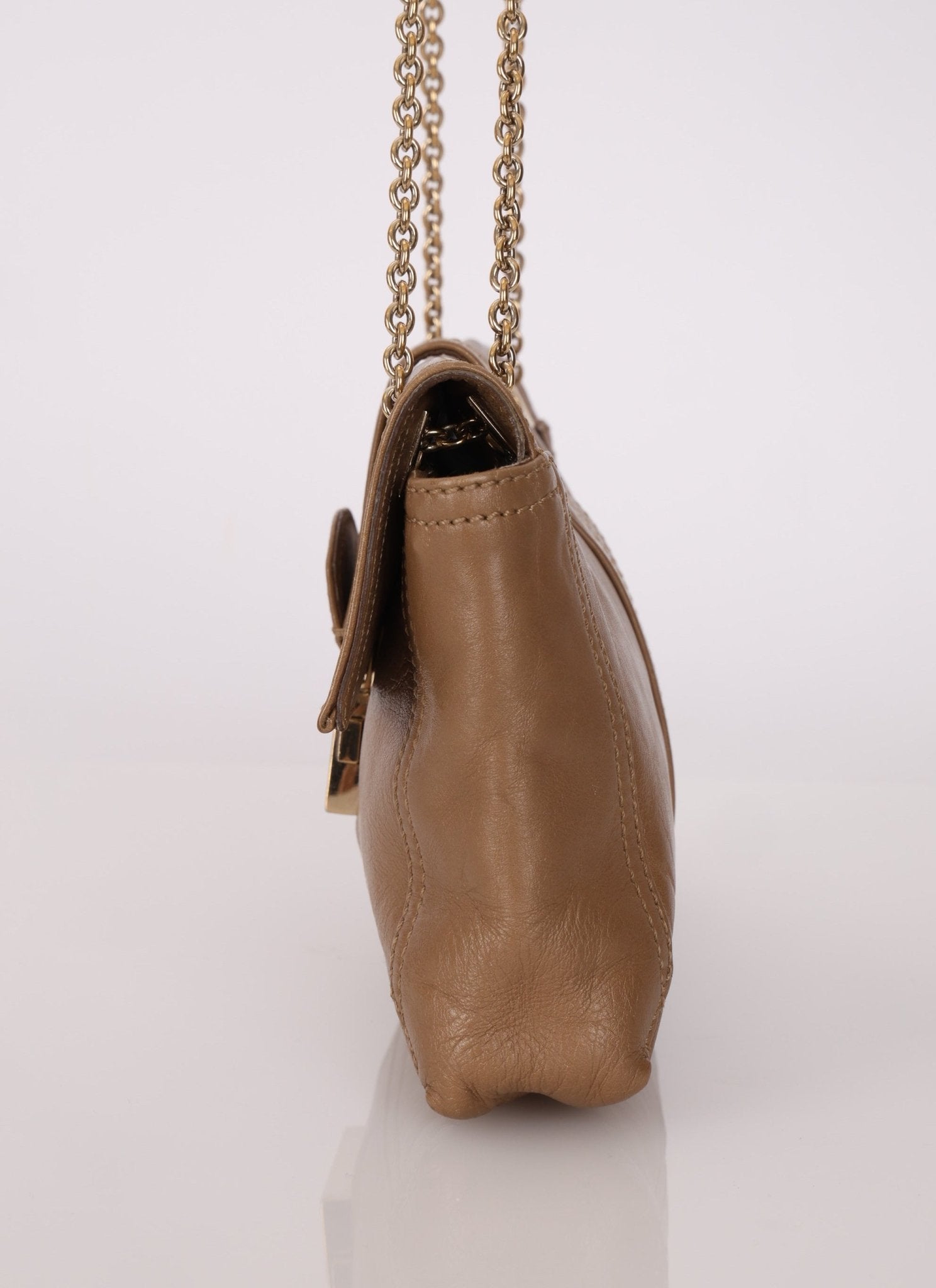 Fendi Leather Chain Baguette - FashioNica