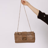 Fendi Leather Chain Baguette - FashioNica