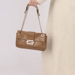 Fendi Leather Chain Baguette - FashioNica