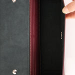 Fendi Leather Maroon Zucca Soft Trunk Baguette - FashioNica