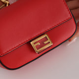 Fendi Leather Nano Chain Baguette - FashioNica