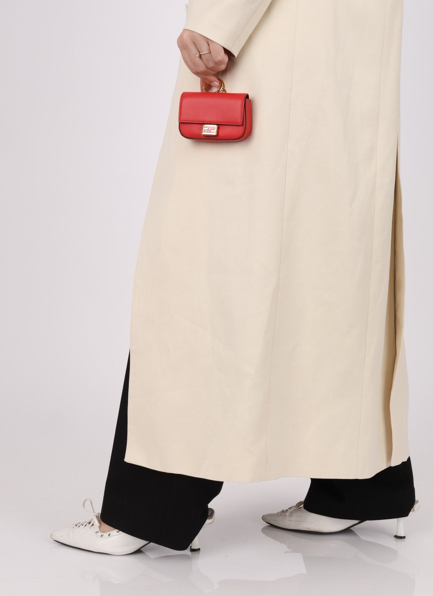 Fendi Leather Nano Chain Baguette - FashioNica