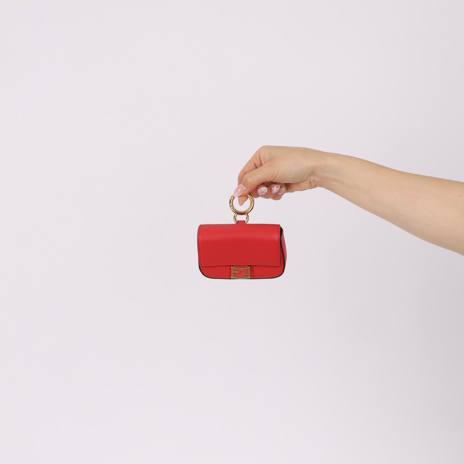 Fendi Leather Nano Chain Baguette - FashioNica