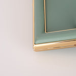 Fendi Leather Small Sea Foam Green First Clutch - FashioNica