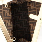 Fendi Leather Small Sea Foam Green First Clutch - FashioNica