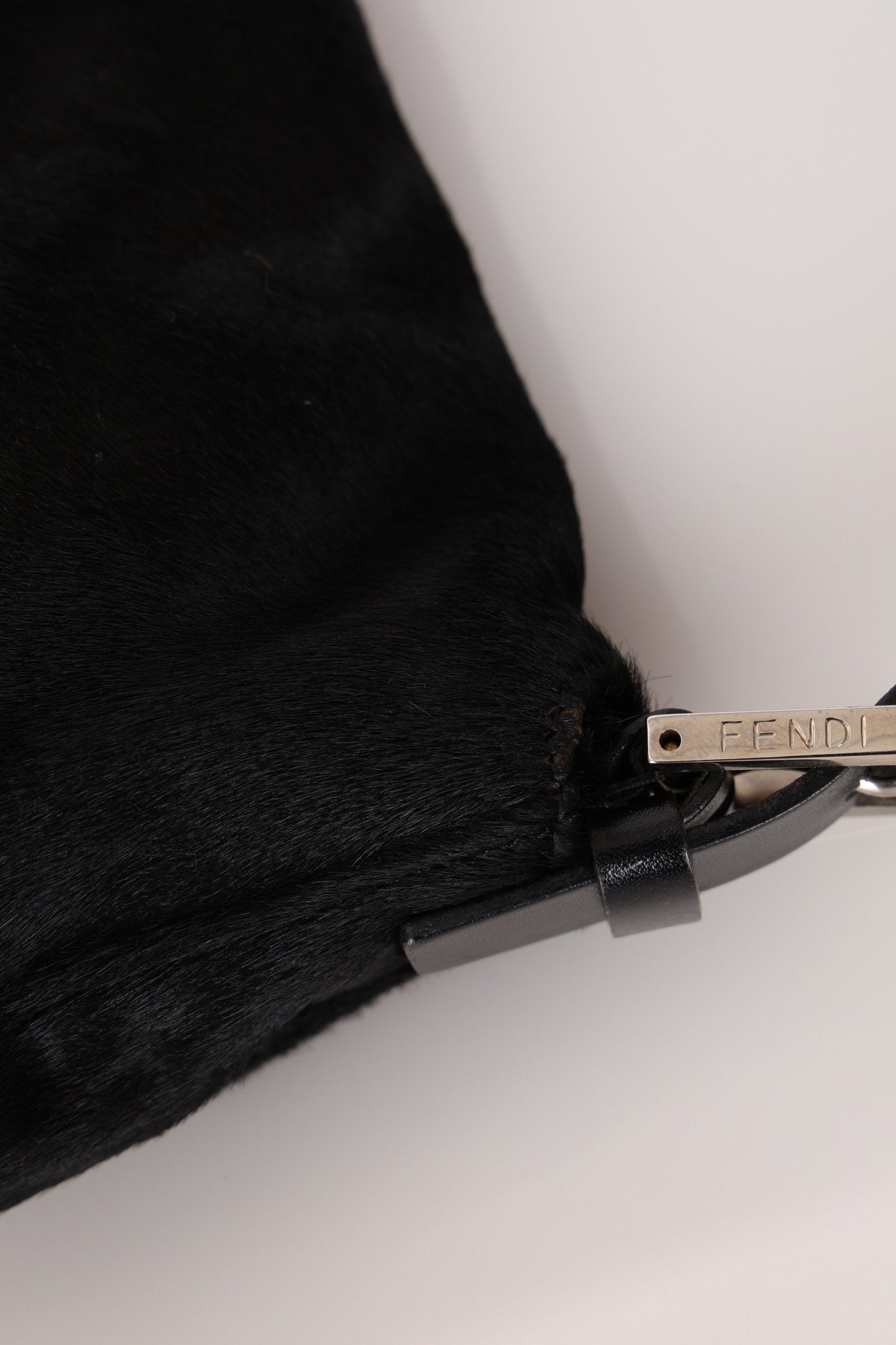 Fendi Leather Trimmed Ponyhair Baguette - FashioNica