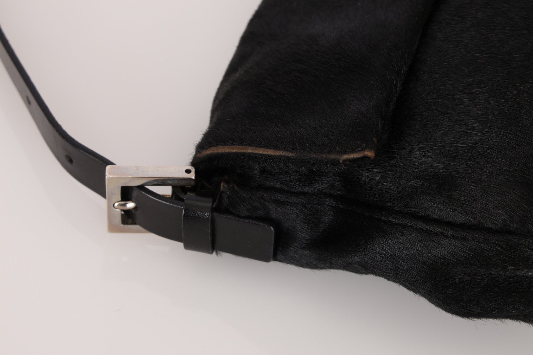 Fendi Leather Trimmed Ponyhair Baguette - FashioNica