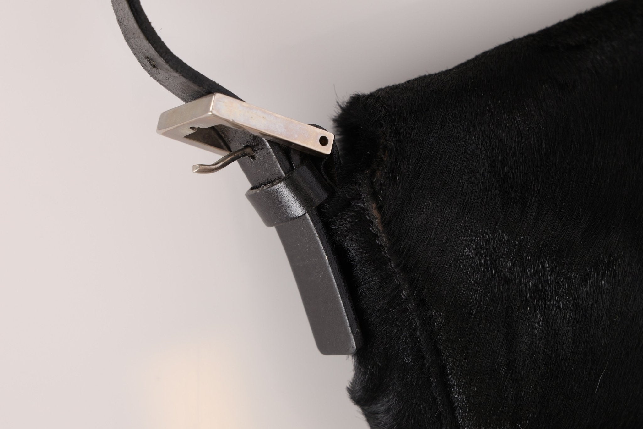 Fendi Leather Trimmed Ponyhair Baguette - FashioNica