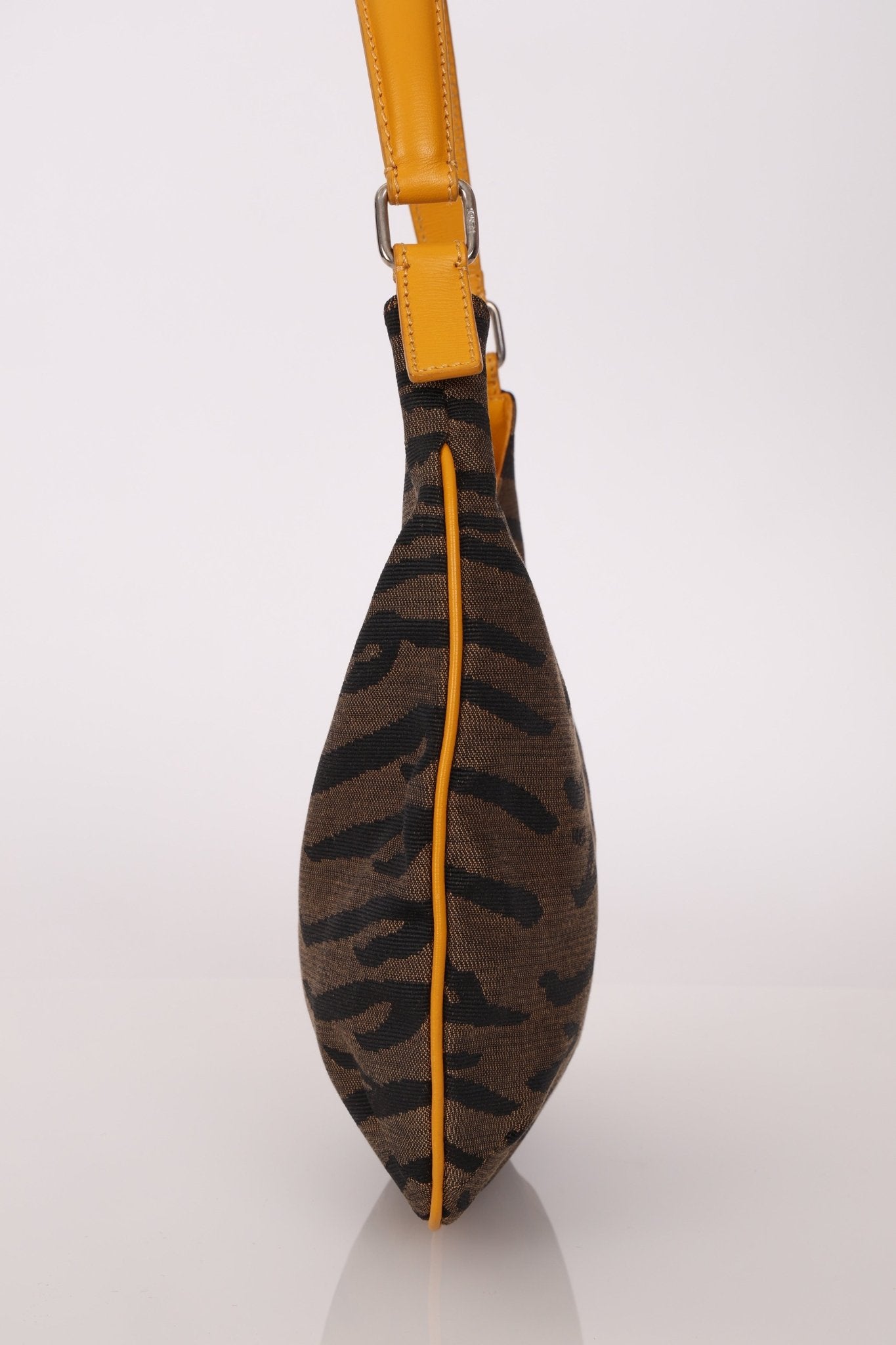 Fendi Leather Trimmed Zebra Hobo - FashioNica