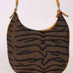 Fendi Leather Trimmed Zebra Hobo - FashioNica