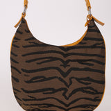 Fendi Leather Trimmed Zebra Hobo - FashioNica