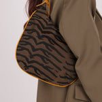 Fendi Leather Trimmed Zebra Hobo - FashioNica