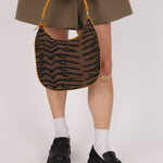 Fendi Leather Trimmed Zebra Hobo - FashioNica