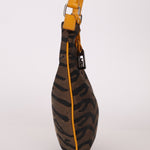 Fendi Leather Trimmed Zebra Hobo - FashioNica