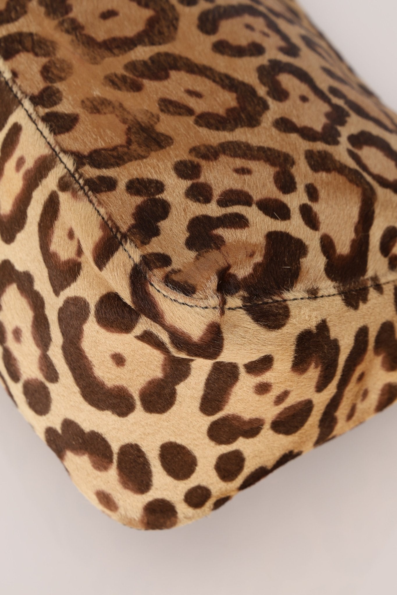 Fendi Leopard Print Ponyhair Mamma Baguette - FashioNica