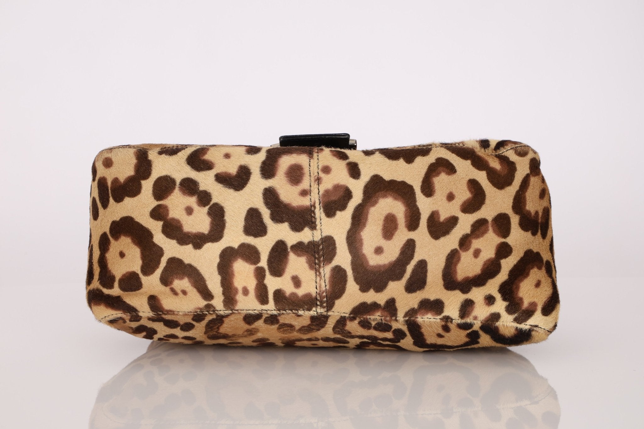 Fendi Leopard Print Ponyhair Mamma Baguette - FashioNica