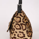 Fendi Leopard Print Ponyhair Mamma Baguette - FashioNica