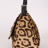 Fendi Leopard Print Ponyhair Mamma Baguette - FashioNica