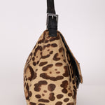 Fendi Leopard Print Ponyhair Mamma Baguette - FashioNica