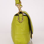 Fendi Lime Zucca 1974 Embossed Baguette - FashioNica