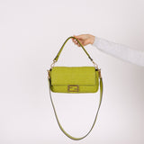 Fendi Lime Zucca 1974 Embossed Baguette - FashioNica