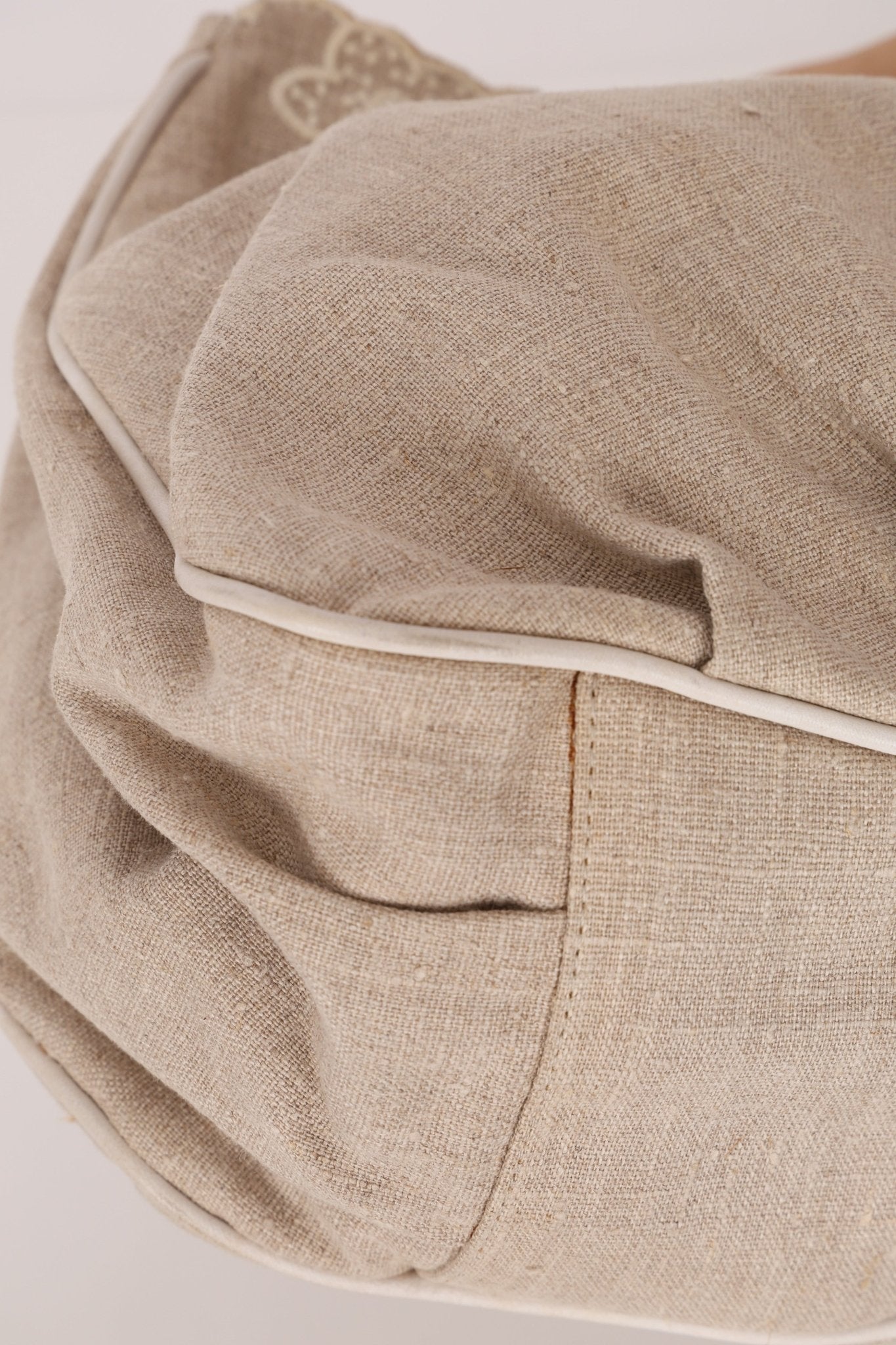 Fendi Linen Lace Chain Mia Tote - FashioNica