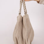 Fendi Linen Lace Chain Mia Tote - FashioNica