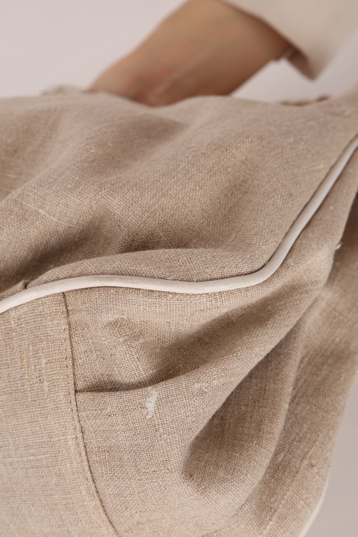 Fendi Linen Lace Chain Mia Tote - FashioNica