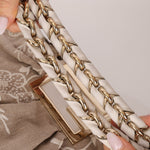 Fendi Linen Lace Chain Mia Tote - FashioNica