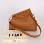 Fendi Medium Tan First Clutch - FashioNica