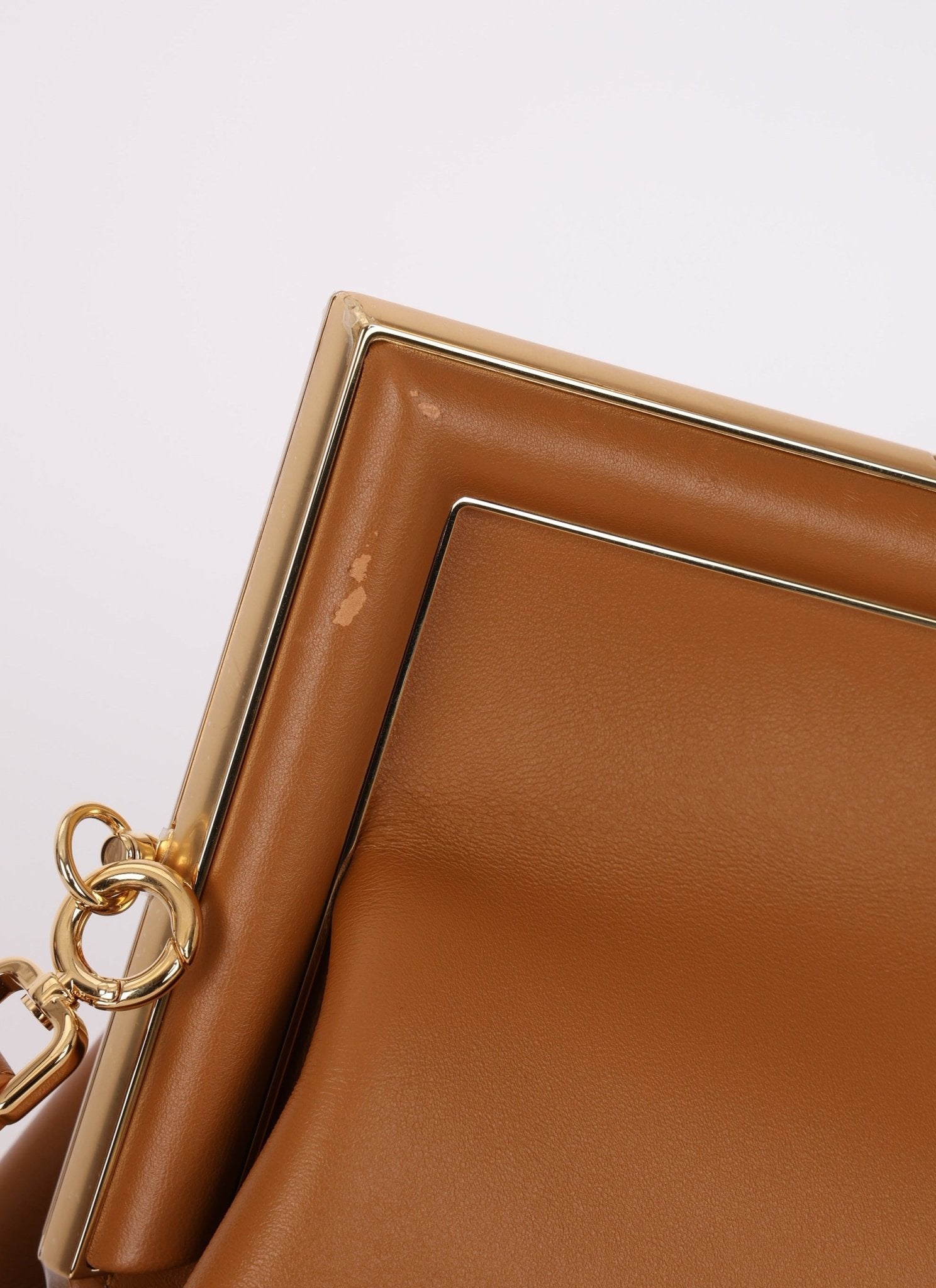 Fendi Medium Tan First Clutch - FashioNica