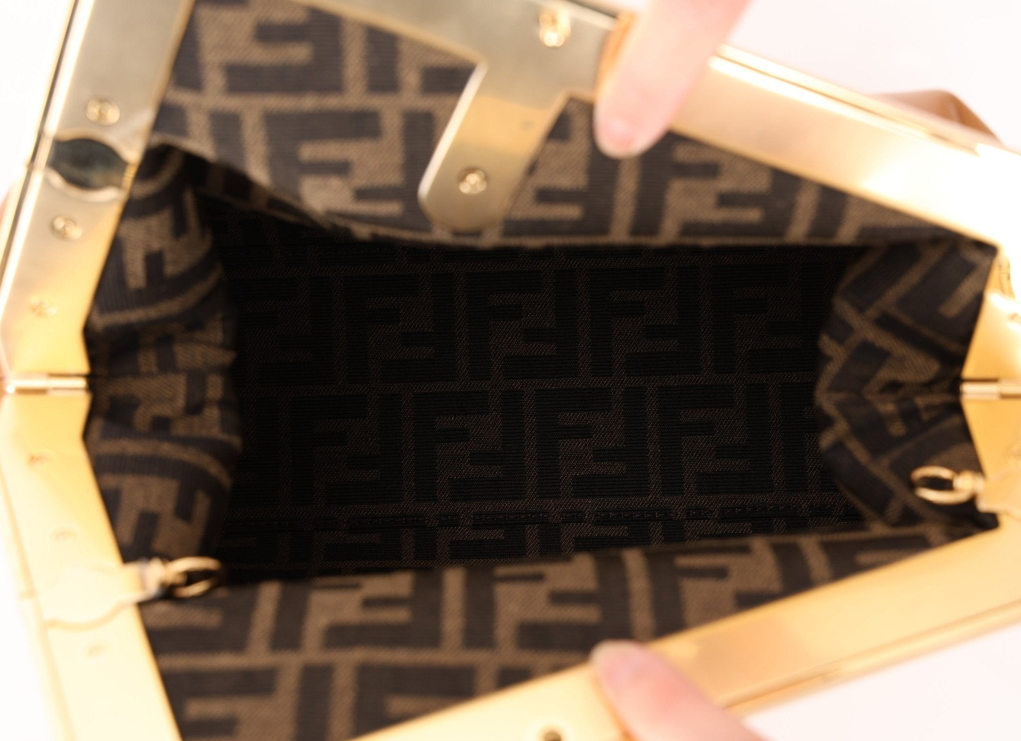 Fendi Medium Tan First Clutch - FashioNica