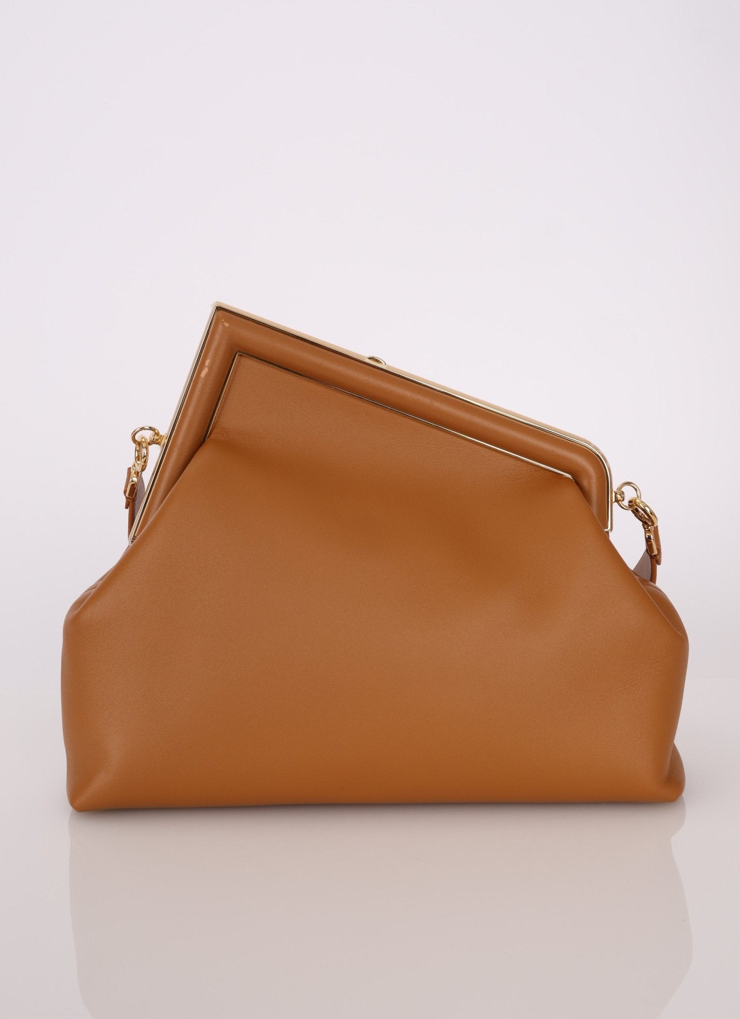 Fendi Medium Tan First Clutch - FashioNica