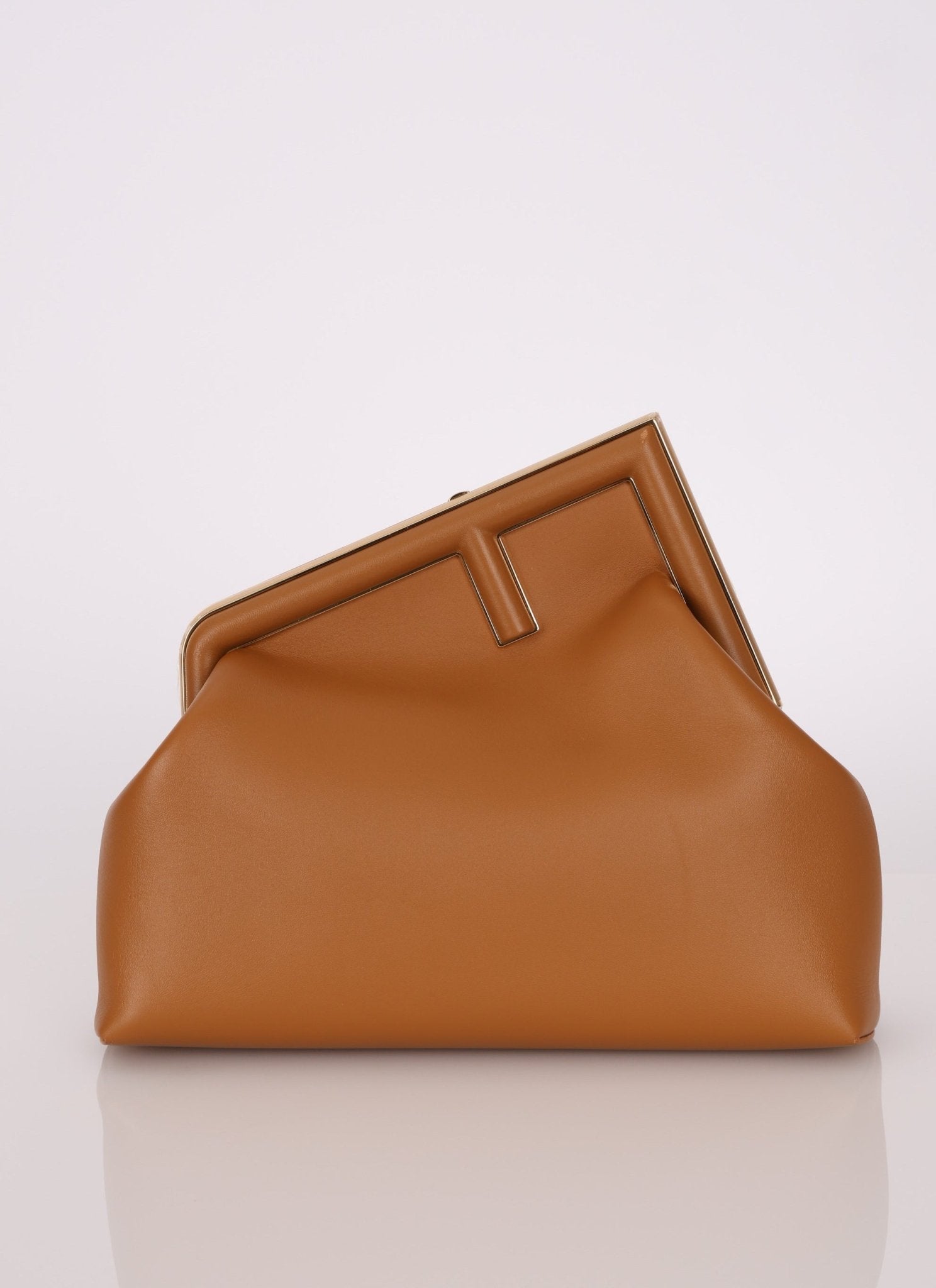 Fendi Medium Tan First Clutch - FashioNica