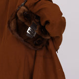 Fendi Mink Selleria Flower Motif Baguette - FashioNica