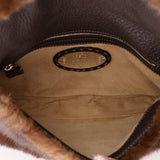 Fendi Mink Selleria Flower Motif Baguette - FashioNica
