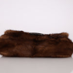 Fendi Mink Selleria Flower Motif Baguette - FashioNica