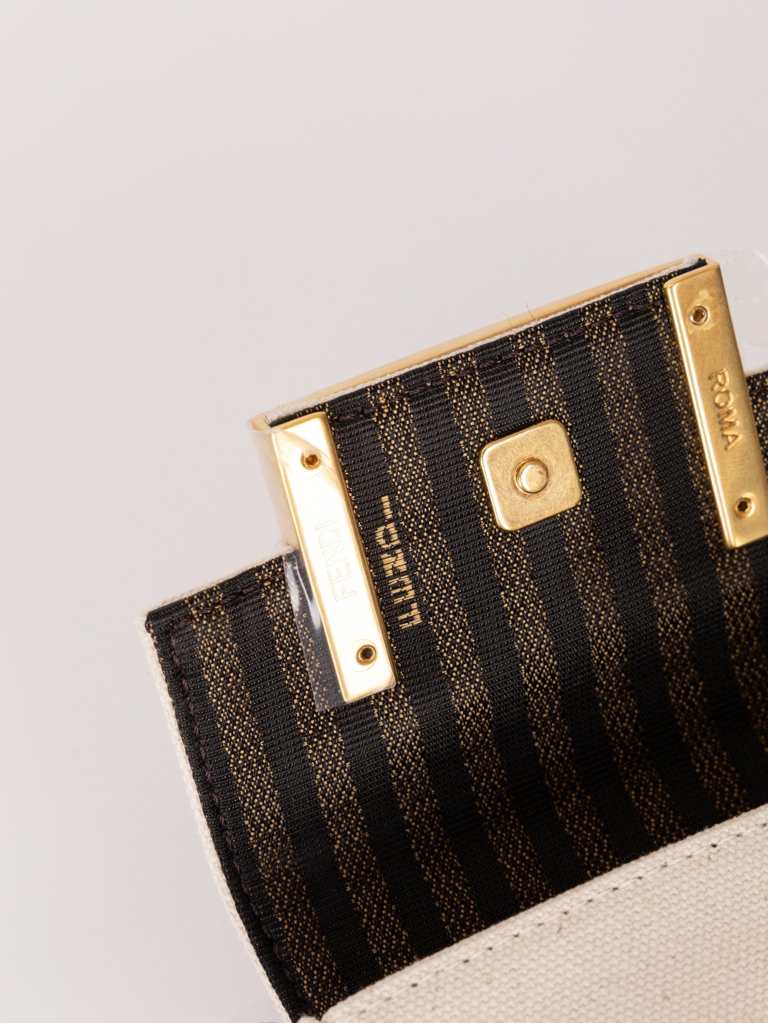 Fendi Multicolor Zucca Canvas Nano Baguette - FashioNica