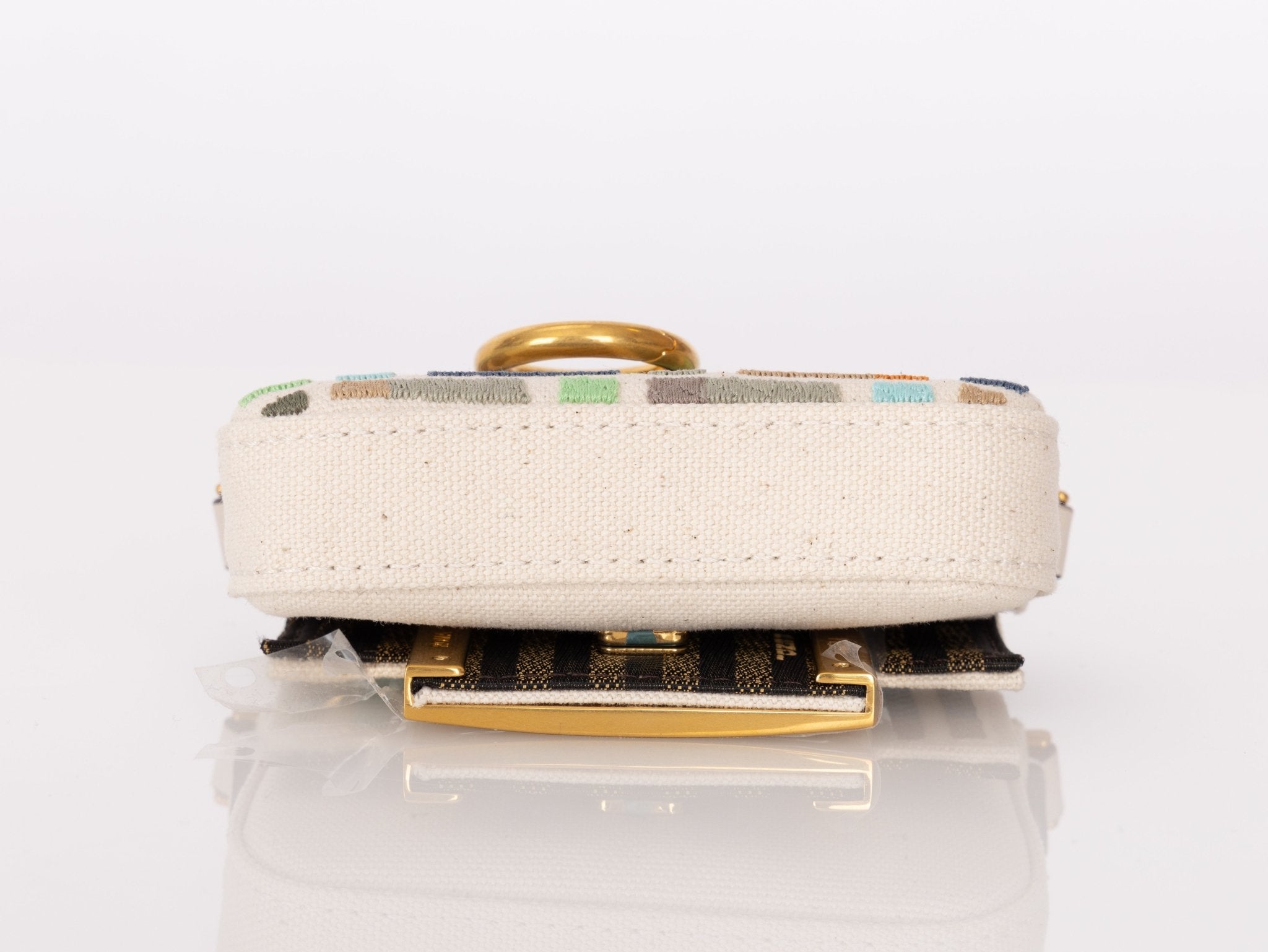 Fendi Multicolor Zucca Canvas Nano Baguette - FashioNica