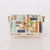Fendi Multicolor Zucca Canvas Nano Baguette - FashioNica