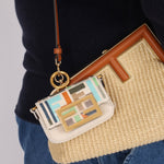 Fendi Multicolor Zucca Canvas Nano Baguette - FashioNica
