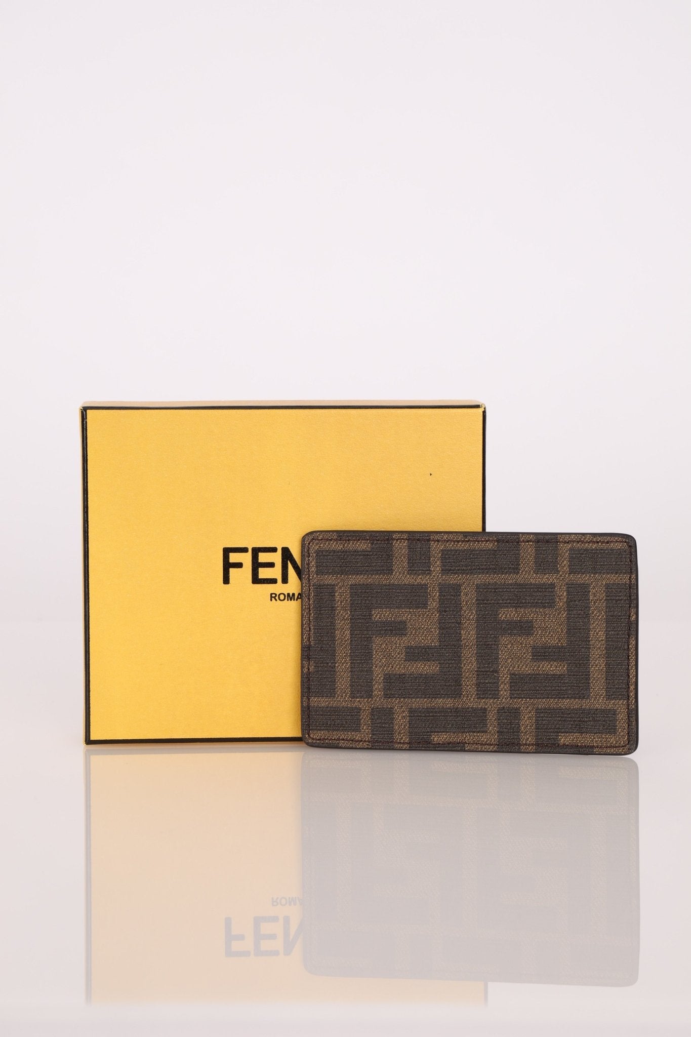 Fendi Nappa Dual Sided Zucca Card Holder - FashioNica