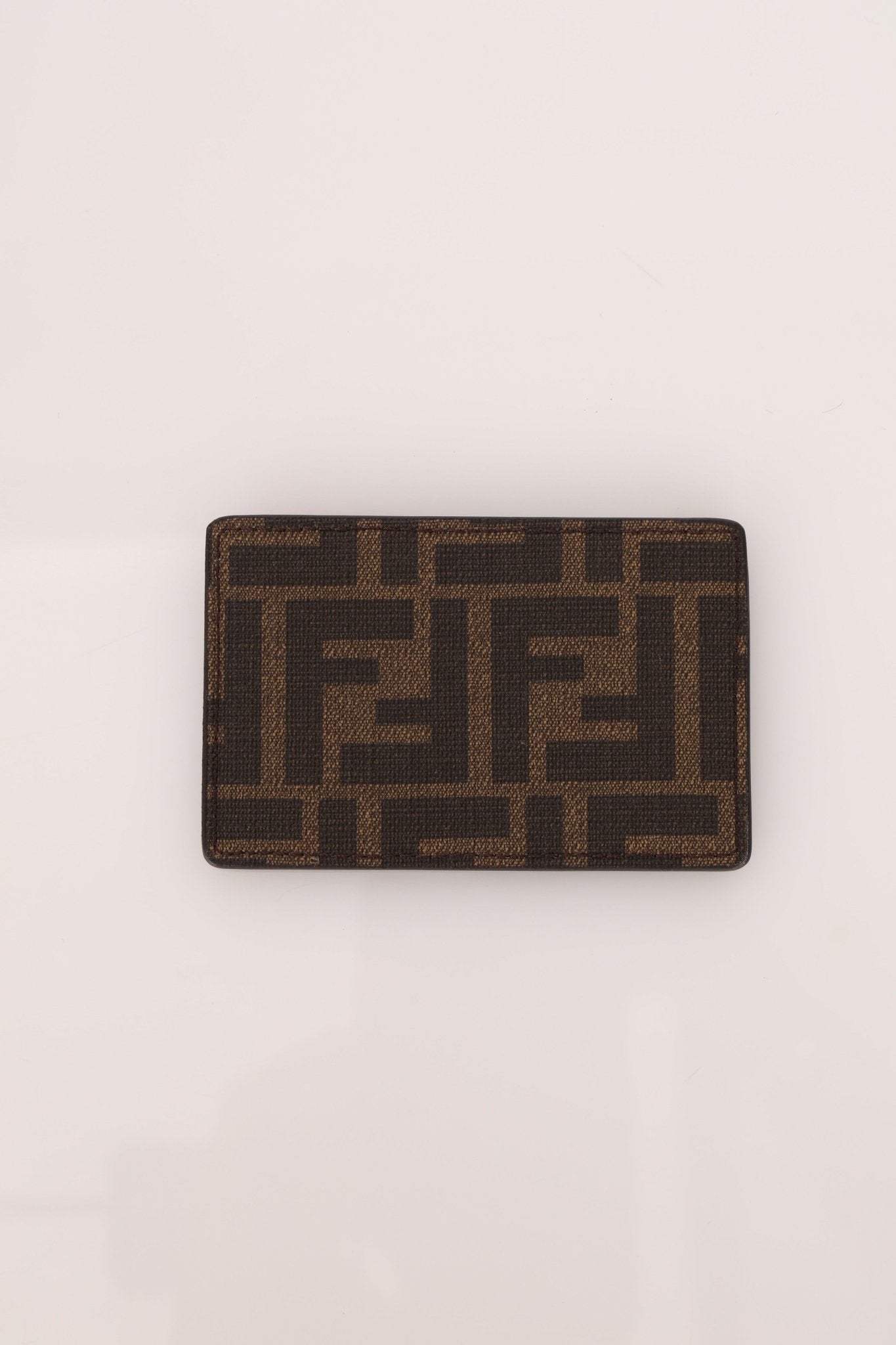 Fendi Nappa Dual Sided Zucca Card Holder - FashioNica