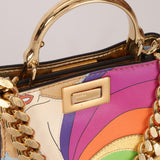 Fendi Nappa Rainbow Inlay Nano Peekaboo - FashioNica