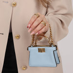 Fendi Nappa Rainbow Inlay Nano Peekaboo - FashioNica