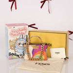 Fendi Nappa Rainbow Inlay Nano Peekaboo - FashioNica
