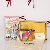 Fendi Nappa Rainbow Inlay Nano Peekaboo - FashioNica