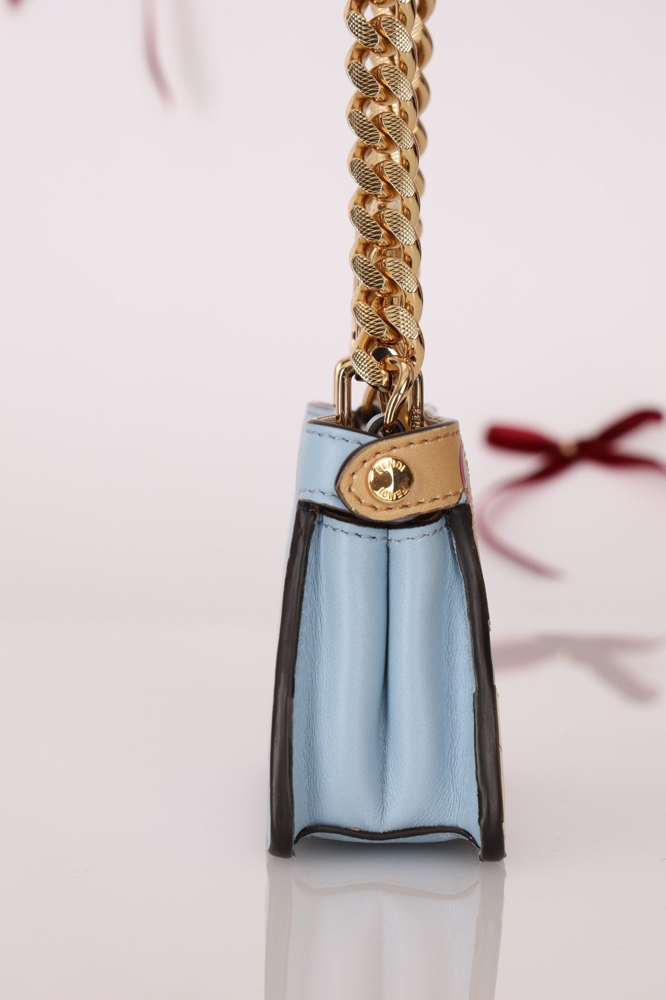 Fendi Nappa Rainbow Inlay Nano Peekaboo - FashioNica